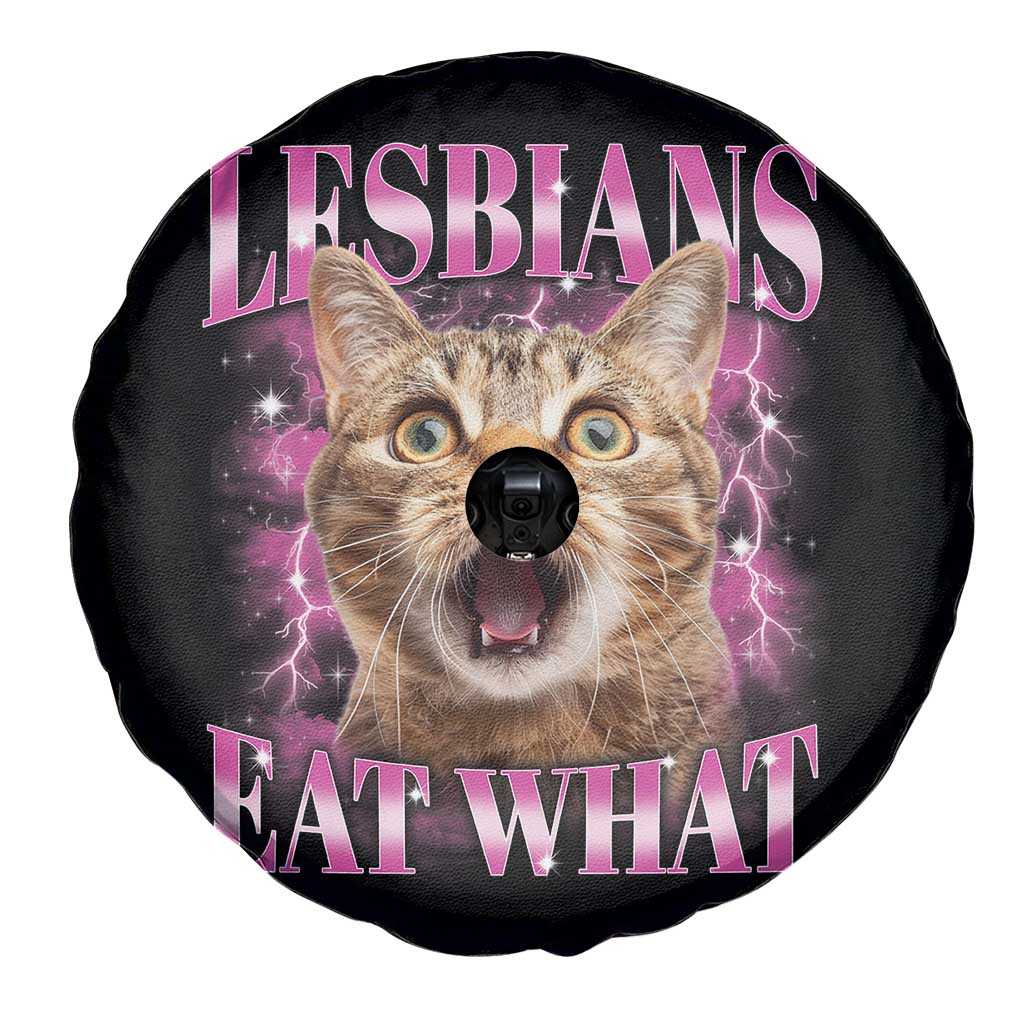 Lesbians Eat What Spare Tire Cover Funny Cat Gay Pride LGBTQ Pun TS10 Print Your Wear
