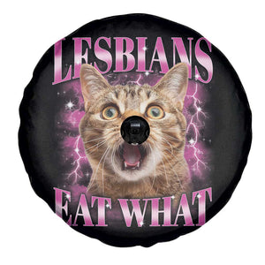 Lesbians Eat What Spare Tire Cover Funny Cat Gay Pride LGBTQ Pun TS10 Print Your Wear