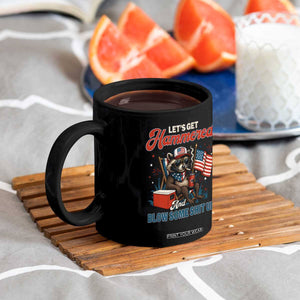 Lets Get Hammered and Blow Some Shit Up Coffee Mug Raccoon 4th Of July America TS10 Print Your Wear