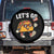 Lets Go Taco Patriotic Spare Tire Cover Funny 4th of July Food Humor TS02 No hole Black Print Your Wear