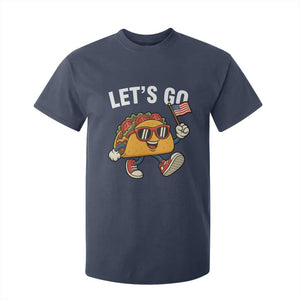 Lets Go Taco Patriotic T Shirt For Kid Funny 4th of July Food Humor TS02 Navy Print Your Wear
