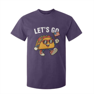 Lets Go Taco Patriotic T Shirt For Kid Funny 4th of July Food Humor TS02 Purple Print Your Wear