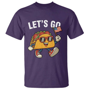 Lets Go Taco Patriotic T Shirt Funny 4th of July Food Humor TS02 Purple Print Your Wear