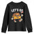 Lets Go Taco Patriotic Youth Sweatshirt Funny 4th of July Food Humor TS02 Black Print Your Wear