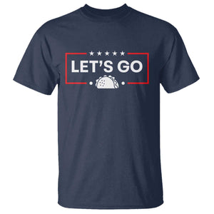 Let's Go Taco T Shirt Tacos for President Political Satire TS02 Navy Print Your Wear