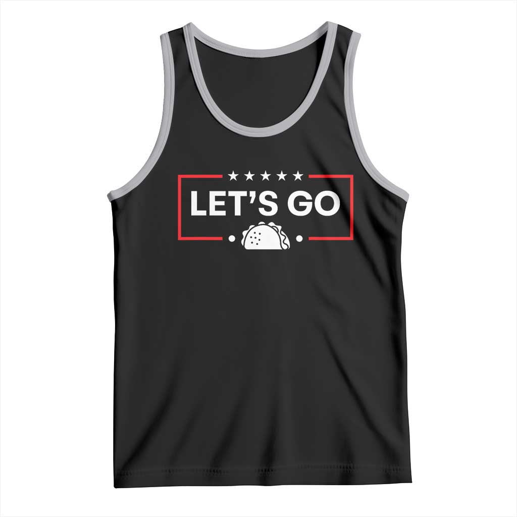 Let's Go Taco Tank Top Tacos for President Political Satire TS02 Black Athletic Heather Print Your Wear