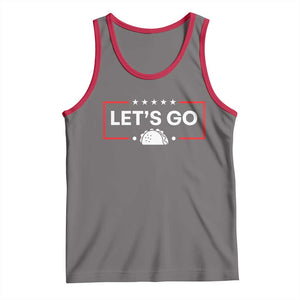 Let's Go Taco Tank Top Tacos for President Political Satire TS02 Deep Heather Red Print Your Wear