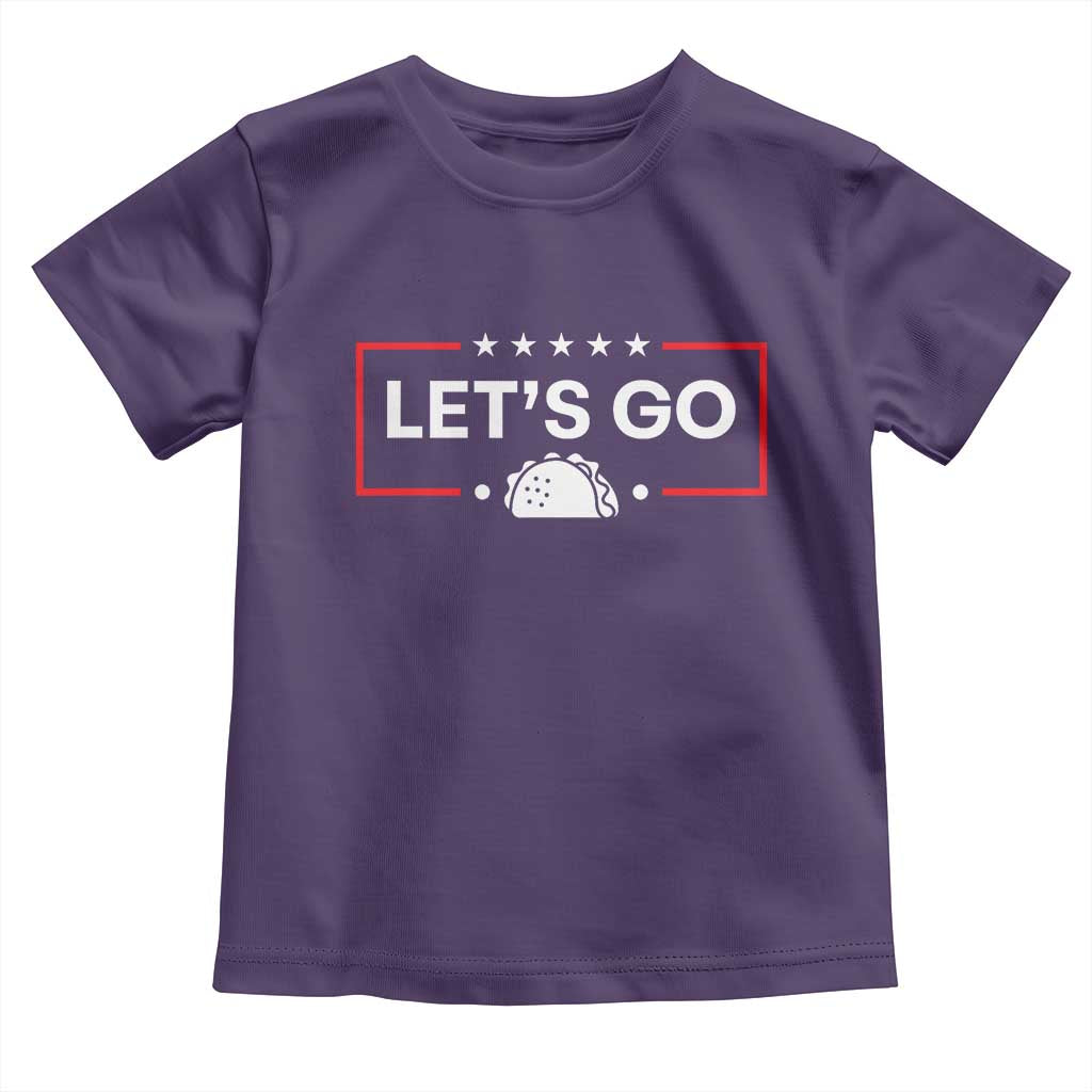 Let's Go Taco Toddler T Shirt Tacos for President Political Satire TS02 Purple Print Your Wear