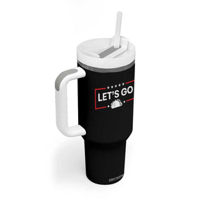 Let's Go Taco Tumbler With Handle Tacos for President Political Satire TS02 Print Your Wear