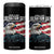 Liberation Day April 2 2025 4 in 1 Can Cooler Tumbler Fair Trade Patriotic American Eagle USA Flag TS02 One Size: 16 oz Black Print Your Wear