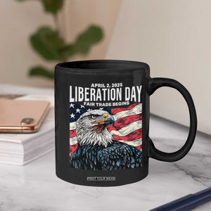 Liberation Day April 2 2025 Coffee Mug Fair Trade Patriotic American Eagle USA Flag TS02 Print Your Wear