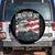 Liberation Day April 2 2025 Spare Tire Cover Fair Trade Patriotic American Eagle USA Flag TS02 No hole Black Print Your Wear