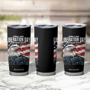 Liberation Day April 2 2025 Tumbler Cup Fair Trade Patriotic American Eagle USA Flag TS02 Print Your Wear