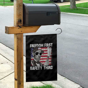 Lincoln 4th Of July Garden Flag Abe Freedom First Safety Third American Flag TS10 Print Your Wear