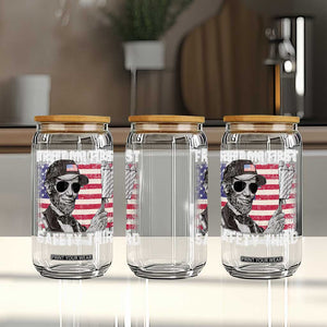 Lincoln 4th Of July Glass Can Abe Freedom First Safety Third American Flag TS10 Print Your Wear
