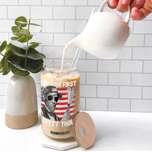 Lincoln 4th Of July Glass Can Abe Freedom First Safety Third American Flag TS10 Print Your Wear