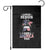 Loves Jesus and America Too Garden Flag Christian Messy Bun 4th of July TS02 Black Print Your Wear