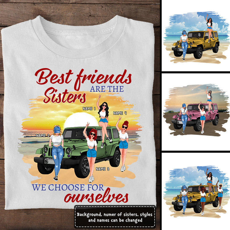 Custom JP Tee Shirts Best Friends Are The Sisters We Choose For Ourselves CTM Youth Custom - Printyourwear