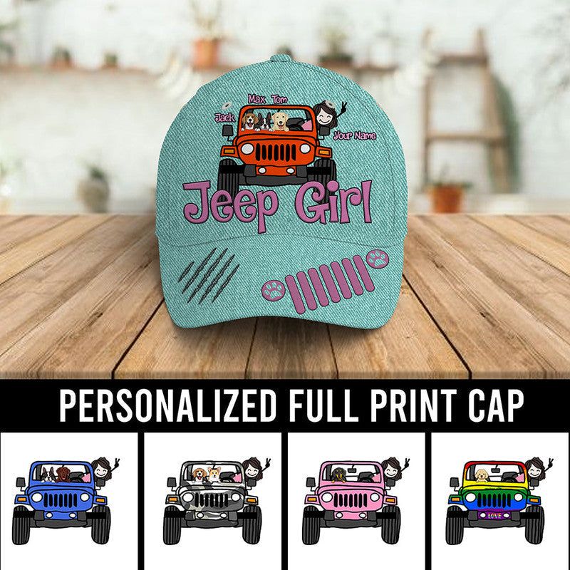 Personalized JP Cap JP Girl Dog Cat CTM00 Classic Cap Universal Fit Custom - Printyourwear