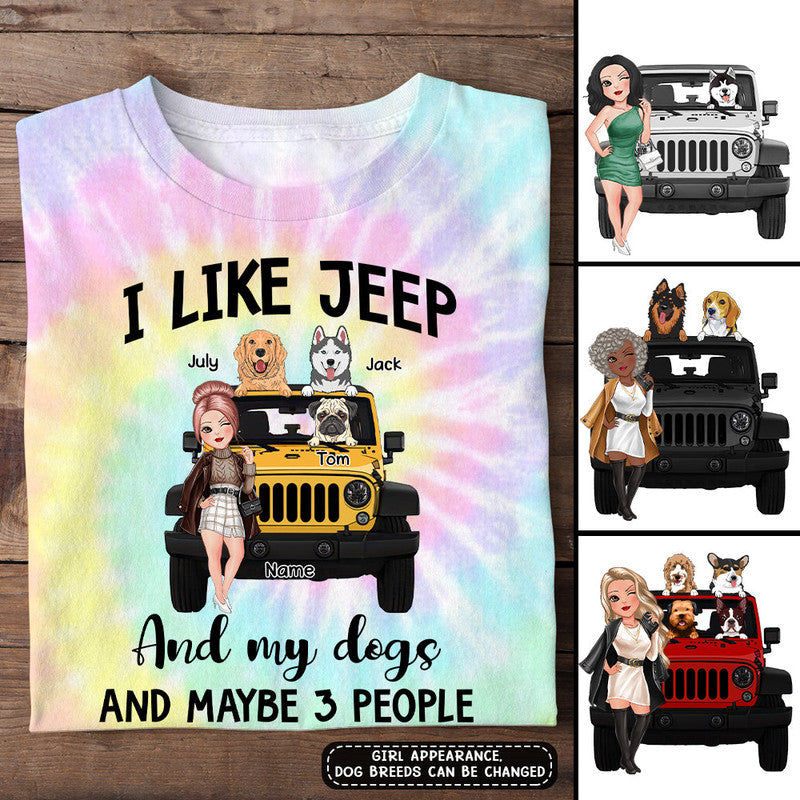 Custom JP Tee Shirts I Like JP and My Dogs and Maybe 3 People NO.2 Tie Dye Customized CTM Youth Custom - Printyourwear