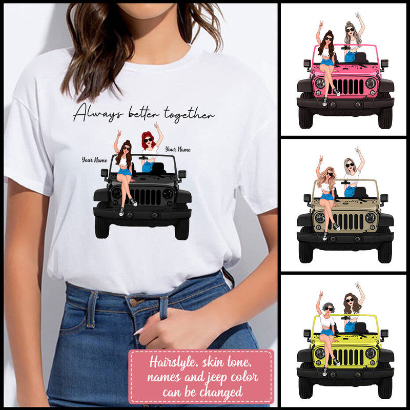 Custom JP Tee Shirts Always Better Together JP Girls CTM Youth Custom - Printyourwear
