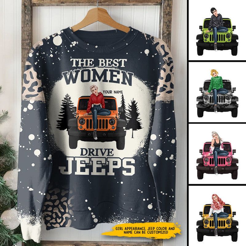 Personalized JP Sweatshirt The Best Woman Drive JPs Bleached CTM Adult Custom - Printyourwear
