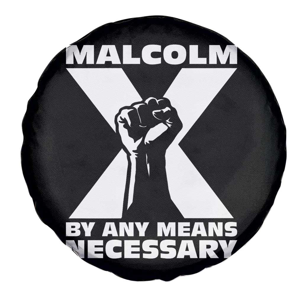 Malcolm X Power Fist Spare Tire Cover Civil Rights Leader Pride Bold Statement TS02 Print Your Wear