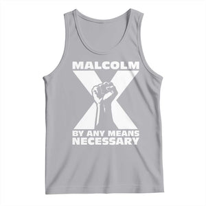 Malcolm X Power Fist Tank Top Civil Rights Leader Pride Bold Statement TS02 Athletic Heather Print Your Wear