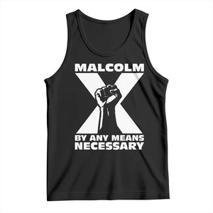 Malcolm X Power Fist Tank Top Civil Rights Leader Pride Bold Statement TS02 Black Print Your Wear