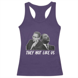 Malcolm X and MLK Racerback Tank Top They Not Like Us TS02 Purple Print Your Wear