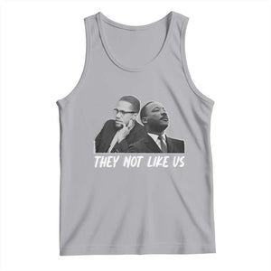 Malcolm X and MLK Tank Top They Not Like Us TS02 Athletic Heather Print Your Wear