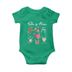 Mama Christian Religious Baby Onesie She Is Mom Mother's Day Jesus Flowers Bow TS11 Irish Green Print Your Wear
