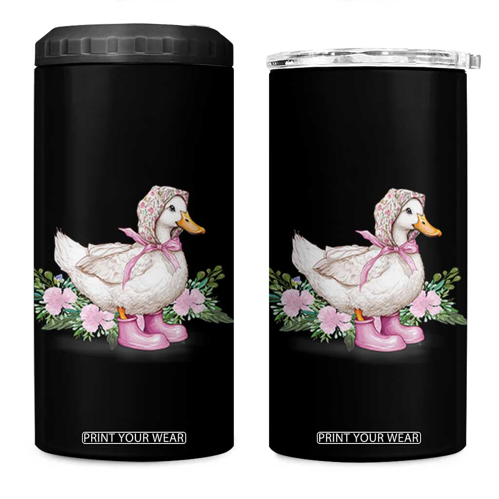 Mama Goose Est 2025 4 in 1 Can Cooler Tumbler Vintage New Mom Mothers Day TS02 One Size: 16 oz Black Print Your Wear