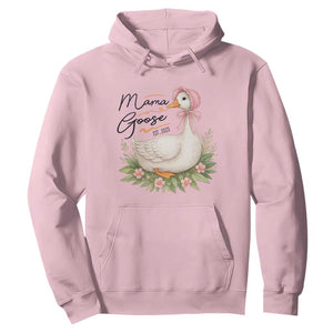 Mama Goose Est 2025 Hoodie Retro New Mom Mothers Day TS02 Light Pink Print Your Wear
