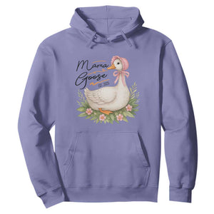 Mama Goose Est 2025 Hoodie Retro New Mom Mothers Day TS02 Violet Print Your Wear