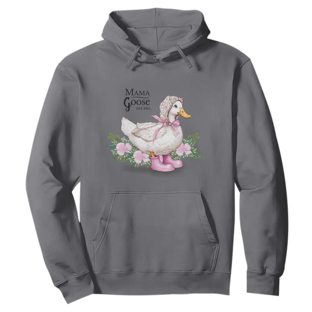 Mama Goose Est 2025 Hoodie Vintage New Mom Mothers Day TS02 Charcoal Print Your Wear