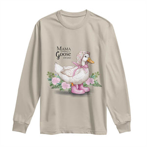 Mama Goose Est 2025 Long Sleeve Shirt Vintage New Mom Mothers Day TS02 Sand Print Your Wear