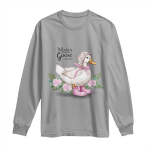 Mama Goose Est 2025 Long Sleeve Shirt Vintage New Mom Mothers Day TS02 Sport Gray Print Your Wear
