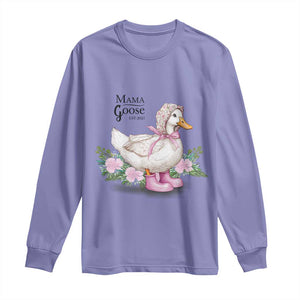 Mama Goose Est 2025 Long Sleeve Shirt Vintage New Mom Mothers Day TS02 Violet Print Your Wear