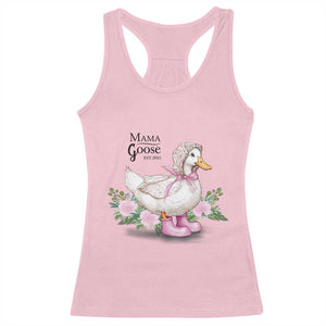 Mama Goose Est 2025 Racerback Tank Top Vintage New Mom Mothers Day TS02 Light Pink Print Your Wear
