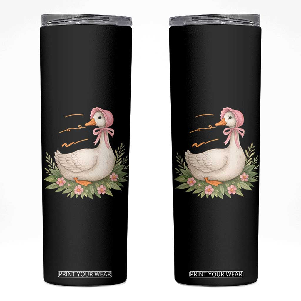 Mama Goose Est 2025 Skinny Tumbler Retro New Mom Mothers Day TS02 Black Print Your Wear