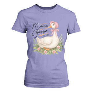 Mama Goose Est 2025 T Shirt For Women Retro New Mom Mothers Day TS02 Violet Print Your Wear