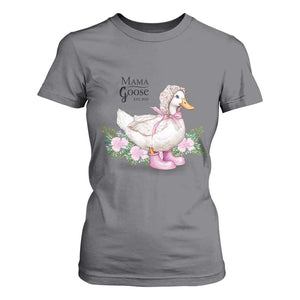 Mama Goose Est 2025 T Shirt For Women Vintage New Mom Mothers Day TS02 Charcoal Print Your Wear