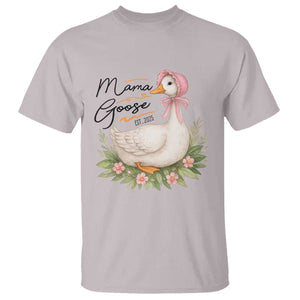 Mama Goose Est 2025 T Shirt Retro New Mom Mothers Day TS02 Ice Gray Print Your Wear