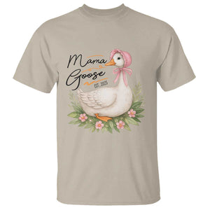 Mama Goose Est 2025 T Shirt Retro New Mom Mothers Day TS02 Sand Print Your Wear