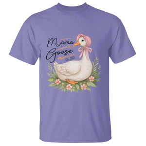 Mama Goose Est 2025 T Shirt Retro New Mom Mothers Day TS02 Violet Print Your Wear