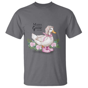 Mama Goose Est 2025 T Shirt Vintage New Mom Mothers Day TS02 Charcoal Print Your Wear
