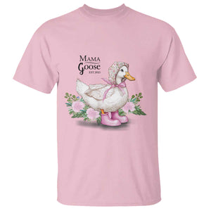 Mama Goose Est 2025 T Shirt Vintage New Mom Mothers Day TS02 Light Pink Print Your Wear