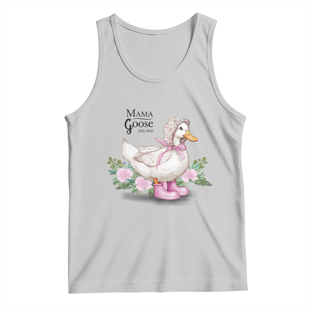Mama Goose Est 2025 Tank Top Vintage New Mom Mothers Day TS02 Ash Print Your Wear