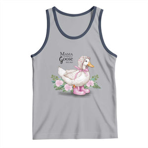 Mama Goose Est 2025 Tank Top Vintage New Mom Mothers Day TS02 Athletic Heather Navy Print Your Wear